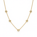Diamond Bezel Necklace