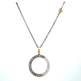 Rose Gold & Black Rhodium Diamond Pendant