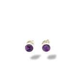 Amethyst Stud Earrings