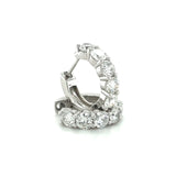14KW Diamond Hoop Earrings