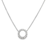 Diamond Circle Necklace