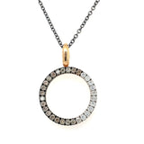 Rose Gold & Black Rhodium Diamond Pendant