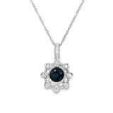 Sapphire & Diamond Necklace