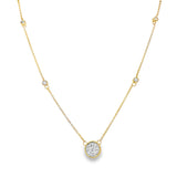 Diamond Cluster Necklace