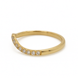 Contoured Diamond Band