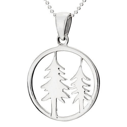 Two Pine Trees Necklace