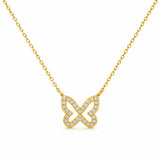 Diamond Butterfly Necklace