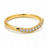 Contoured Diamond Band