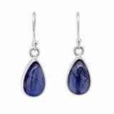 Pear Shape Iolite Dangle Earrings