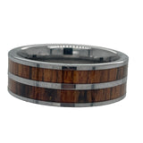 8MM Tungsten Bocote Band