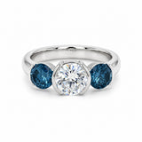 Platinum 2.05 CTW Diamond Three-Stone Ring