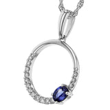 Sapphire & Diamond Necklace