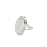 Sterling Silver Moonstone Oval Ring