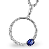 Sapphire & Diamond Necklace