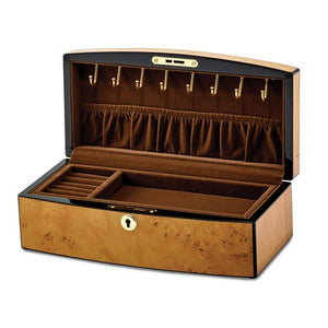 Burlwood Veneer Jewelry Box