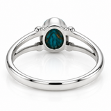 Sterling Silver Oval Oyster Turquoise Ring