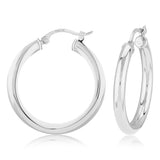3x25 MM Hoop Earrings