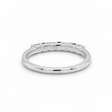 White Gold Ruby & Diamond Ring