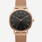 Bering Rose Gold Mesh Watch