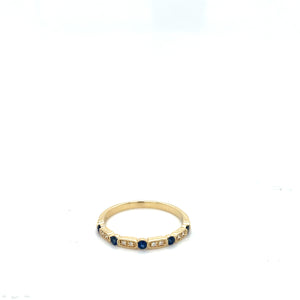 Sapphire & Diamond Band