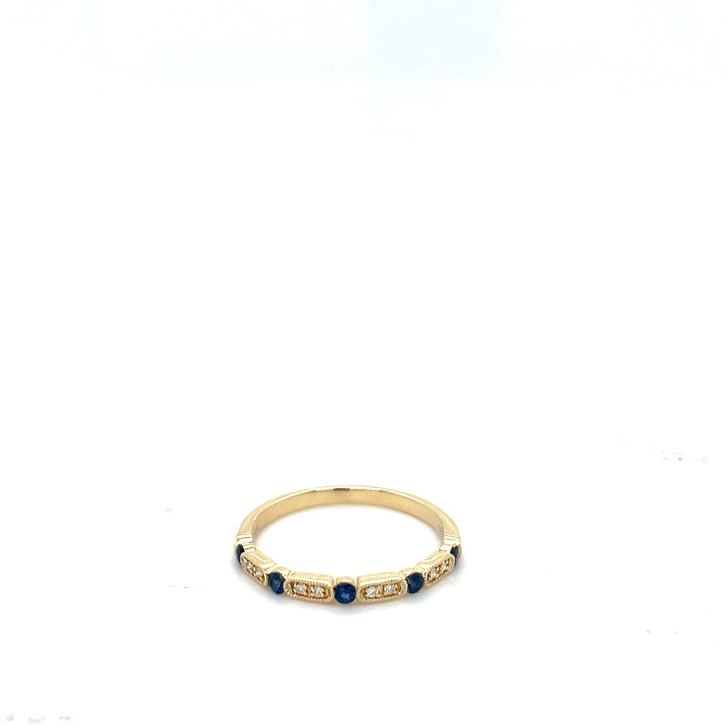 Sapphire & Diamond Band