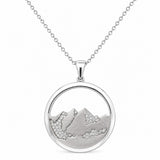 Large CZ Mtn Glacier Pendant