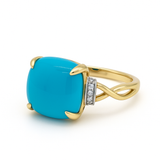 Turquoise & Diamond Ring