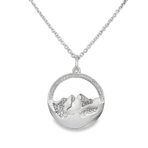 CZ Mountain Glacier Necklace