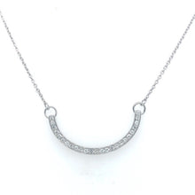 14KW Diamond Smile Necklace