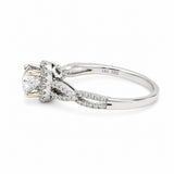 Round Halo Diamond Ring