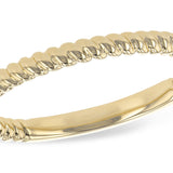 Yellow Gold Spiral Stackable Ring