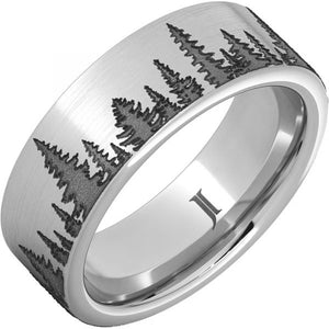 Serinium Forest Scene Ring W/ Satin Finish