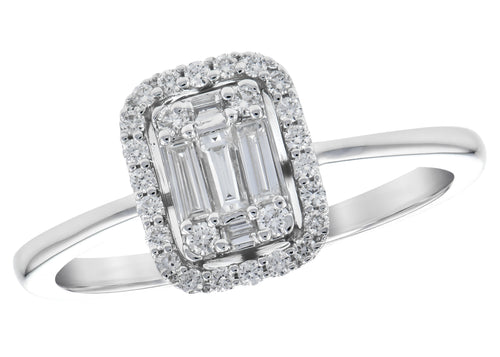 14KW Baguette Diamond Ring