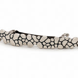 Sterling Silver & Nickel Boulder Mountain Hair Barrette