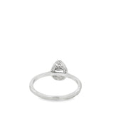 14 Karat White Gold Opal & Diamond Ring