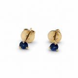 Blue Sapphire Stud Earrings