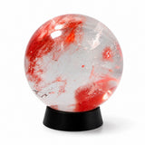 Medium Clear Smelt Red quartz Sphere