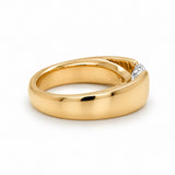 Yellow Gold Diamond Bridge Ring