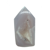 Agate Tower With Natural Druzy