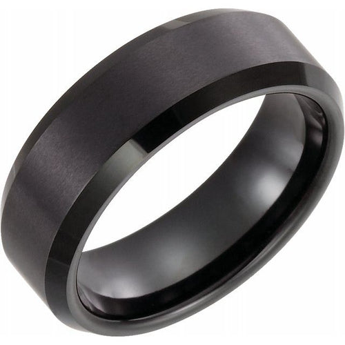 Black Tungsten Men's Ring