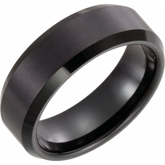 Black Tungsten Mens Band