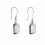 Rainbow Moonstone Drop Earrings