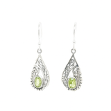 Peridot Tear Drop Earrings