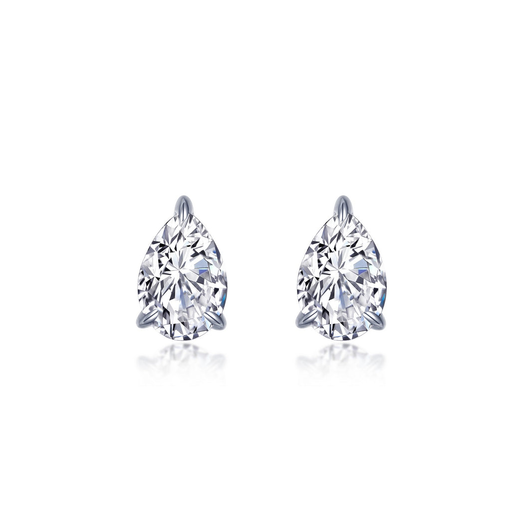 CZEAR513 - Silver Plated Faux Diamond Earrings – Mortantra