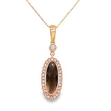 Rose Gold Smoky Quartz Pendant