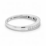 White Gold Channel-Set Diamond Band