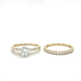 14KY Diamond Wedding Set