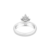14KW Sunburst Crown Diamond Ring
