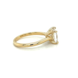 14KY Princess Cut Diamond Engagement Ring