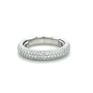 14KW Pave Eternity Anniversary Band